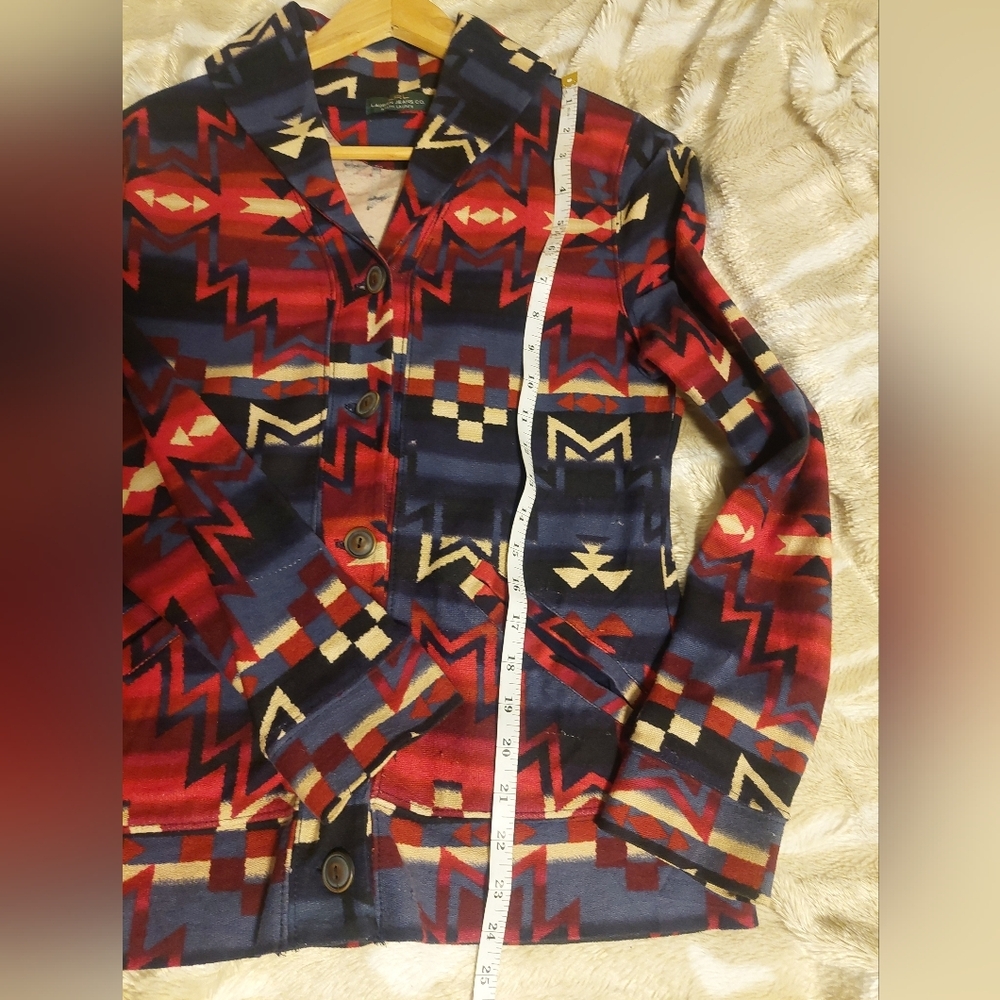 Lauren Ralph Lauren Colorful Geometric Patterned Jacket - Picture 5 of 5
